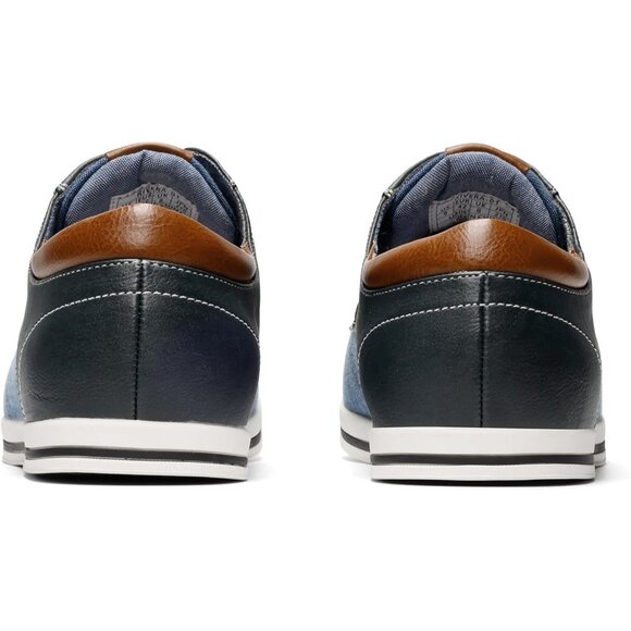 Bruno Marc Men Navy Sneakers Canvas Synthetic Lace Up Comfortable Casual Shoes - Picture 2 of 8